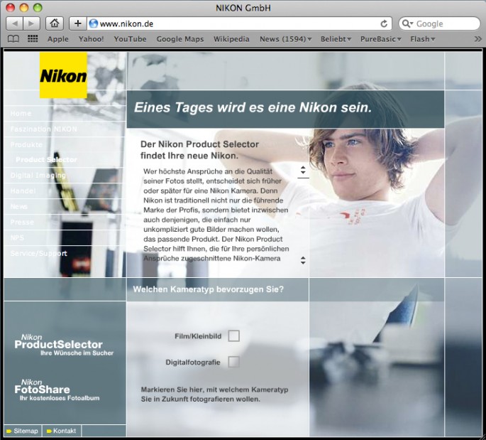 Nikon Deutschland Homepage 3